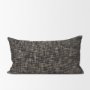 71091-CFD - Jalia 14x26 Cream/Black Cotton Decorative Lumbar Pillow Cover w/Down Filler