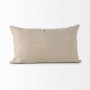 68892-CFNA - Lacey 13x21 Beige/White Decorative Pillow Cover w/Non-Allergen Filler