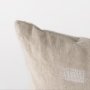 68892-CFNA - Lacey 13x21 Beige/White Decorative Pillow Cover w/Non-Allergen Filler