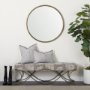 69416-CFNA - Thais 13x21 Gray Fabric Fringed Pillow Cover w/Non-Allegen Filler
