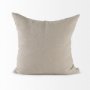 69429-CFNA - Ivivva 20x20 Beige Fabric Textured Pillow Cover w/Non-Allergen Filler