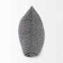69431-CFNA - Ramone 20x20 Black and White Fabric Pillow Cover w/Non-Allergen Filler