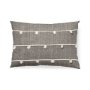 68882-CFNA - Linda 13x21 Navy And Cream With White Detail Pillow Cover w/Non-Allergen Filler