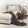 68884-CFNA - Erica 13x21 Cream With White Detail Pillow Cover w/Non-Allergen Filler
