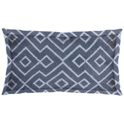 67349-CFD - Boswell III 14 x 26 Blue Diamond Patterned Pillow Cover w/Filler