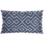 67349-CFD - Boswell III 14 x 26 Blue Diamond Patterned Pillow Cover w/Filler