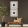 15903 - Patterned Silence IV by Mercana Studio Hand Embelished Framed Artwork Matted under Glass