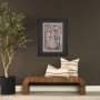 15390 - Modern Work 1 by Mercana Studio a Hand Embellished Textured Framed Art Print Matted under Glass