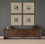 16199 - Spanish Tile Dark II by Mercana Studio Textured Framed Artwork Matted under Glass