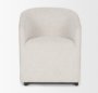 71271 - Sondra Cream Performance Fabric Upholstered Club Dining Chair
