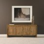 71335 - Notts Brown Wood 4-Door Closed Sideboard