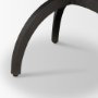 67503-AB - Veneto 40" Round White Marble Top with Black Metal Base Dining Table