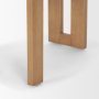 71259 - Tribeca Curve Open Back Cream Chenille Tripod Frame Dining Chair