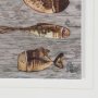 16195 - Fish Pattern I by Mercana Studio Hand-Embellished Textured Framed Artwork Matted under Glass