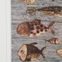 16195 - Fish Pattern I by Mercana Studio Hand-Embellished Textured Framed Artwork Matted under Glass