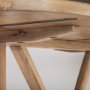 69956-AB - Viktor 94"L Light Brown Solid Wood Dining Table