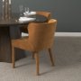 71254 - Nolan Slope Rust Chenille Dining Chair