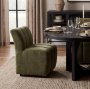 71276 - Wilkins Moss Olive Fabric Upholstered Dining Chair
