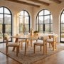 71056-AB - Welborn 84" Light Brown Wood Rectangular Dining Table