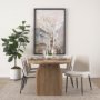 70261 - Eve Dining Chair w/ Cream Boucle Fabric & Matte Black Metal