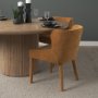 71254 - Nolan Slope Rust Chenille Dining Chair