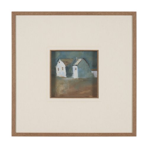 15583-DS - Structured View II by Mercana Studio a Hand Embellished Framed Art Print Matted under Glass