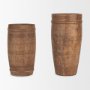 70508 - Porta Small Medium Brown Reclaimed Wooden Pot