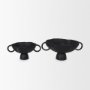 70724 - Radka Large Matte Black Metal Decorative Bowl