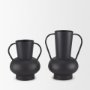 70943 - Tasya Small Matte Black Metal Vase