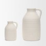 70992 - Tyrus Large Textured Matte White w/ Speckling Ceramic Vase