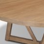 68463 - Legolas I 60" Round Brown Solid Wood Top & Base Dining Table