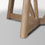 68463 - Legolas I 60" Round Brown Solid Wood Top & Base Dining Table