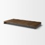 71390 - Kendrix 84" Dark Brown Oak Wood Extendable Rectangular Dining Table