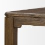 71390 - Kendrix 84" Dark Brown Oak Wood Extendable Rectangular Dining Table