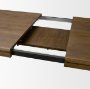 71390 - Kendrix 84" Dark Brown Oak Wood Extendable Rectangular Dining Table