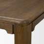 71390 - Kendrix 84" Dark Brown Oak Wood Extendable Rectangular Dining Table