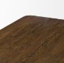 71390 - Kendrix 84" Dark Brown Oak Wood Extendable Rectangular Dining Table