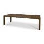 71390 - Kendrix 84" Dark Brown Oak Wood Extendable Rectangular Dining Table