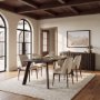 71057-AB - Welborn 72" Dark Brown Wood Rectangular Dining Table