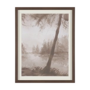 Timber Light II by Mercana Studio Framed Artwork Matted under Glass