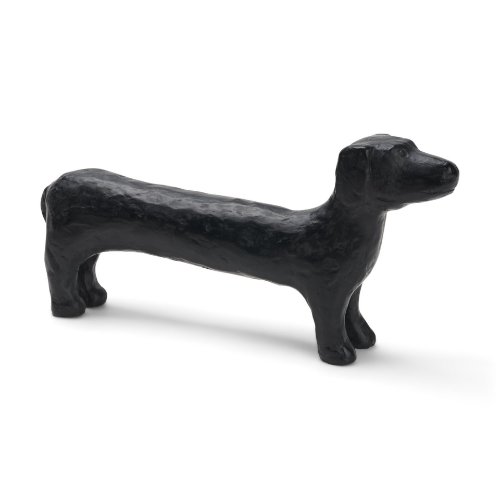 71585 - Dash Long Black Metal Dachshund Dog Object