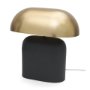 71587 - Liorre Textured Black Metal Base w/ Gold Metal Shade 1-Light Table Lamp