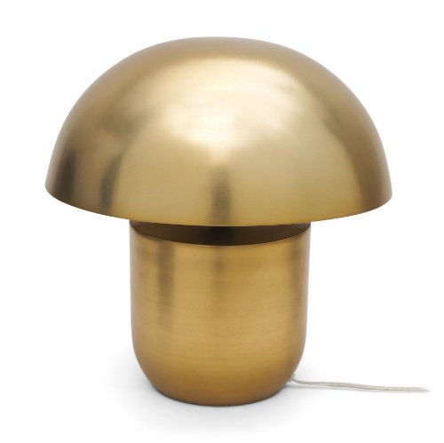 71588 - Orlo 15.4" Gold Metal Mushroom Table Lamp