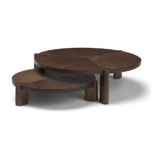 Stow Dark Brown Walnut Wood Risers (Set of 2)