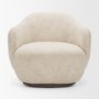 71502-AB - Hudson Oatmeal Fabric Upholstered Swivel Chair