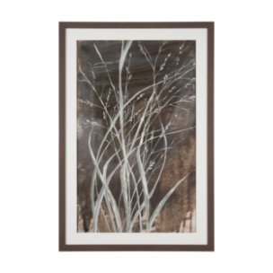 Ghost Grasses I by Mercana Studio Hand-Embellished Textured Framed Artwork Matted under Glass