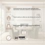 69184 - Liesl 54" Round Barely Gray Finished Wood W/ Circular Top Dining Table