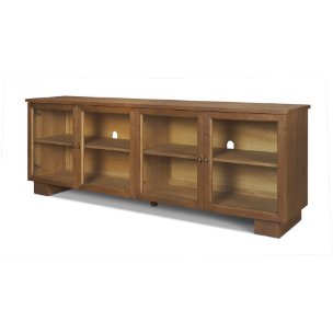 Winsford 82" Two-Tone Oak Sideboard w/ Glass Doors