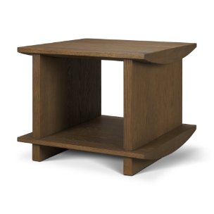 Boden Wood Side Table w/ Open Shelves