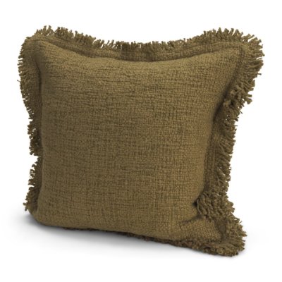 71535 - Kambal 20x20 Dark Olive Cotton Decorative Pillow Cover